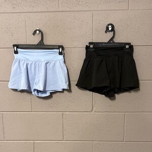 Yogalicious Black and Light Blue Women's Skorts